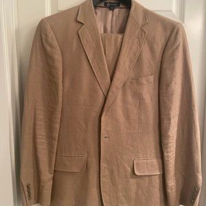J Crew Khaki Linen Suit Set
